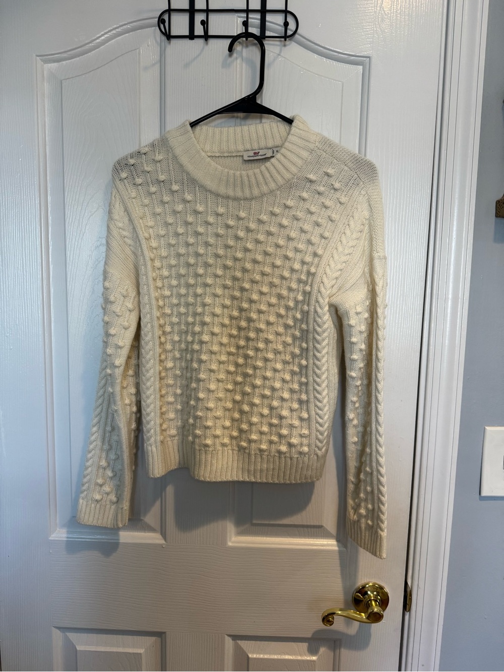 Vineyard Vines Cream Cable-Knit Sweater